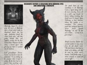 Blackridge Daily Demon News Poster
