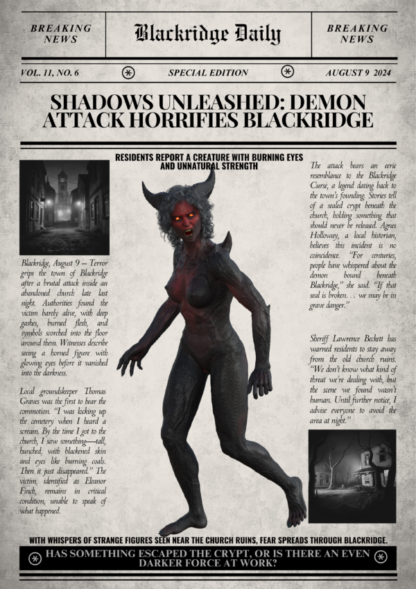Blackridge Daily Demon News Poster